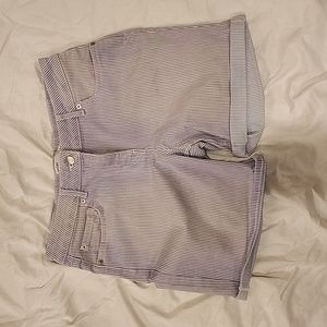 Brand New Jean style pale blue striped shorts. Size 8 from NEXT.
